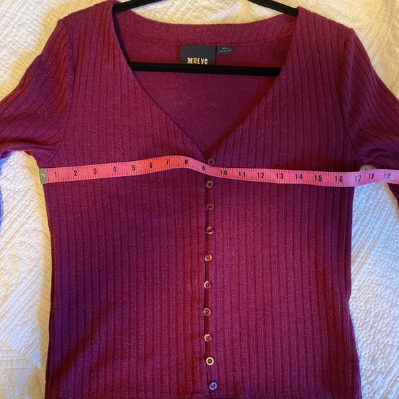 MAEVE by Anthropologie Knit Purple Cardigan - Picture 9 of 12